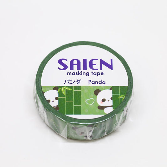 SAIEN mini Japanese paper masking tape / Panda