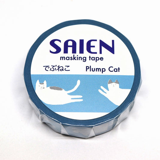 SAIEN mini Japanese paper masking tape / fat cat