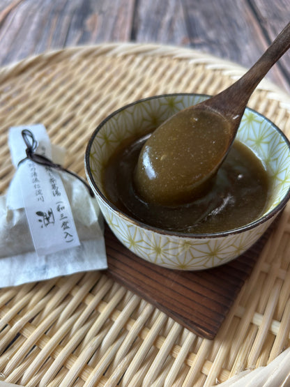 きくらげの葛湯（プレーン味、生姜味、ほうじ茶味）